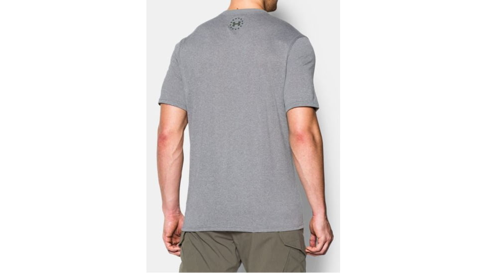 Under Armour Ua Wwp Dog Tag Tech Ss Tee, True Gray Heather - 1271864025LG