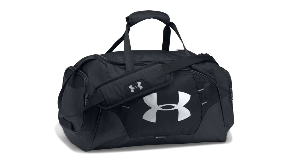 Under Armour Undeniable Duffle 3.0 SM, Black/Black/Silver, OSFA, 1300214-001-OSFA