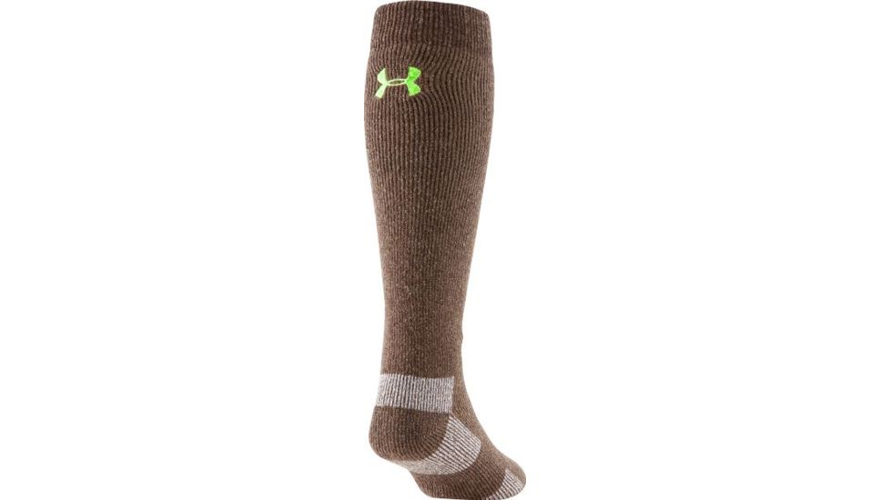 Under Armour Under Armour Scent Control II Over-The-Calf Sock, Hearthstone/Orange, 9-11 Medium U724-HST/VEL-MD