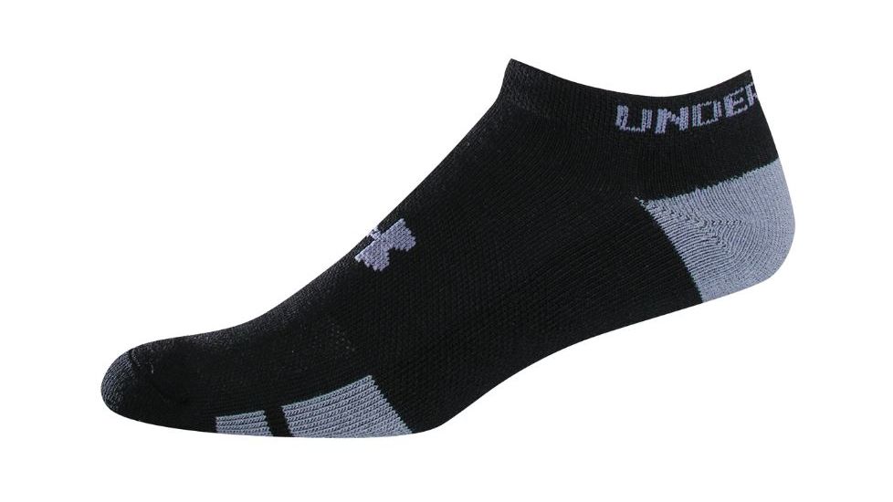 Under Armour Under Armour Youth Resistor, No-Show Socks, 6 Pack, Black, 7-9 Youth Large UA 2507-BLK-YL