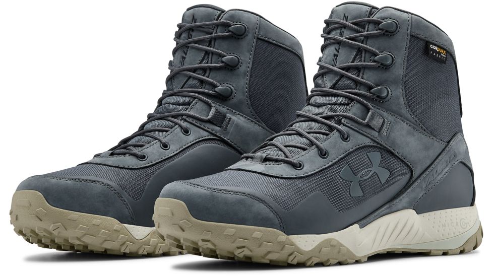 Under Armour Valsetz Cordura Hiking Boots - Mens, Pitch Gray / Summit White / Pitch Gray, Medium, 13, 3022289-100-13