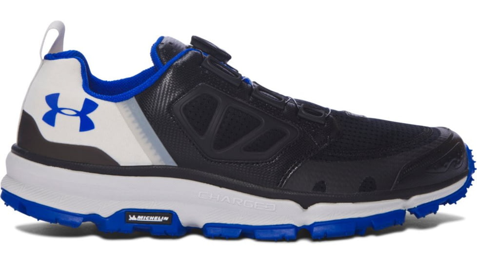 Under Armour Verge Amphibian Hiking Shoe - Men's-Black/Elemental/Royal-Medium-10