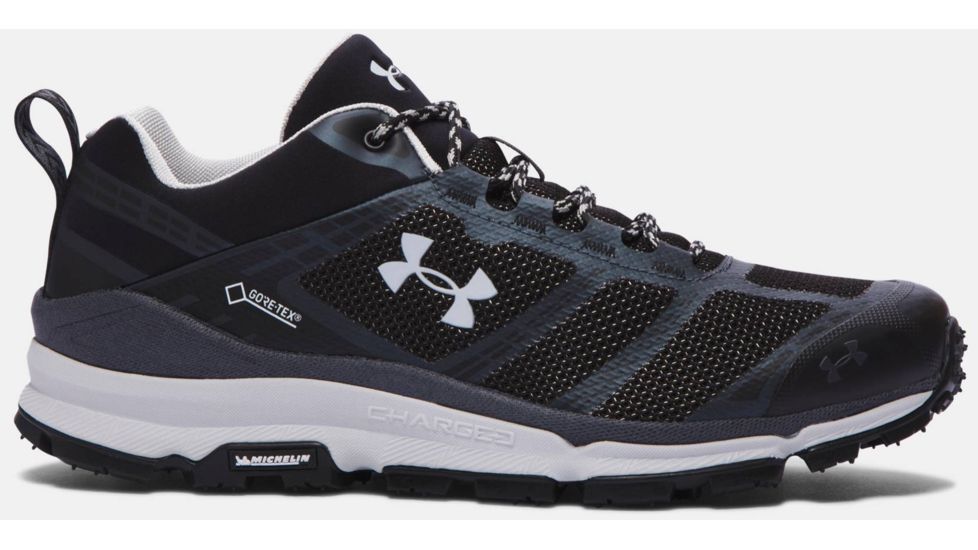 Under Armour Verge Low GTX Hiking Shoe - Men's-Black/Gray/Elemental-Medium-8.5