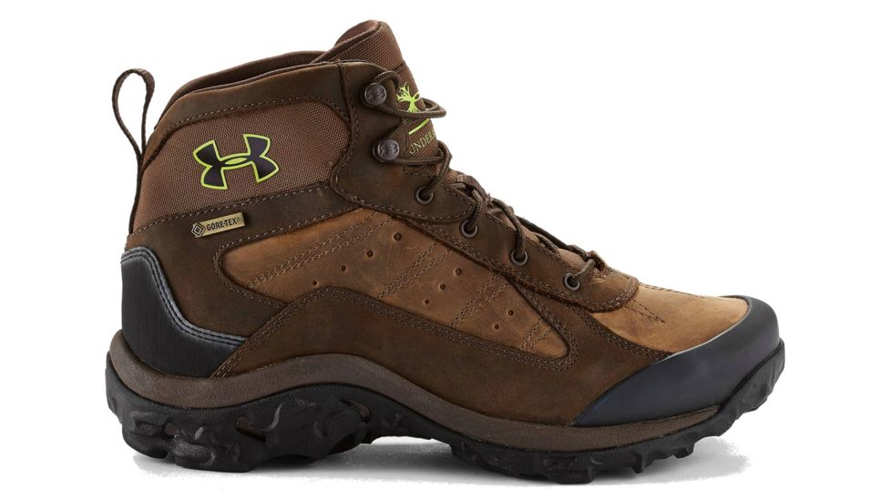 Under Armour Wall Hanger Leather Mid Hiking Boot - Mens-Uniform-Medium-8.5 US