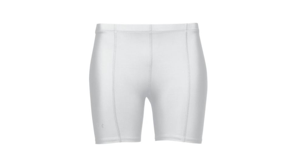 UnderArmour Women's HeatGear Tactical Ultra Compression Short - White Color 1005126-100