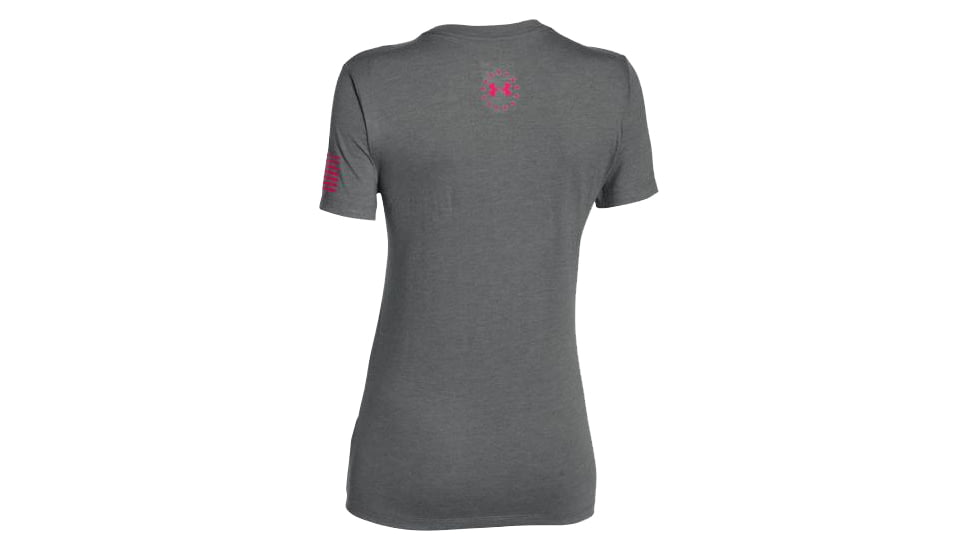Under Armour Womens Tactical Freedom Logo Short Sleeve T-Shirt,Graphite,Large 1260331040LG