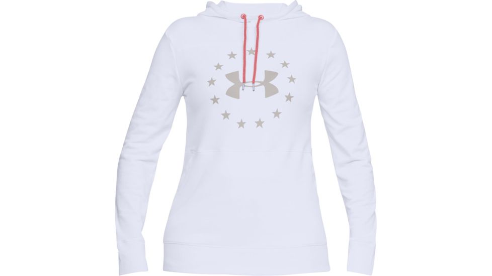 Under Armour UA Freedom Microthread Hoodie - Women's, Medium, White, 1305242100MD