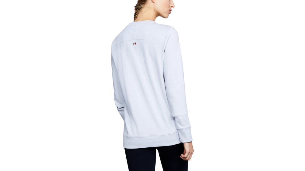 Under Armour UA Freedom Threadborne Crew Long Sleeve T-Shirt - Women's, 2XL, White, 1305245101XXL
