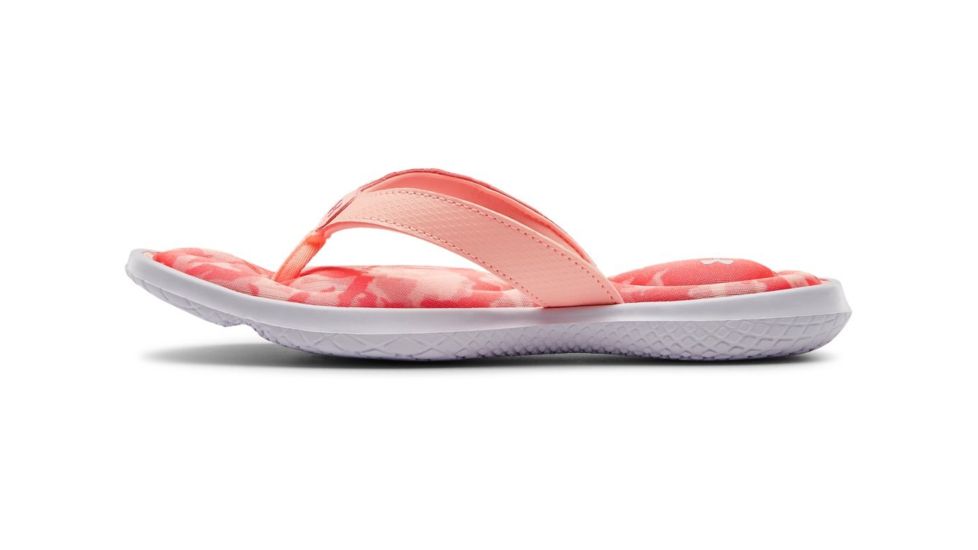 Under Armour UA Marbella VII Azalea Sandals - Women's, 6, White/Red, 30227221006