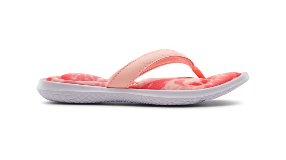 Under Armour UA Marbella VII Azalea Sandals - Women's, 6, White/Red, 30227221006