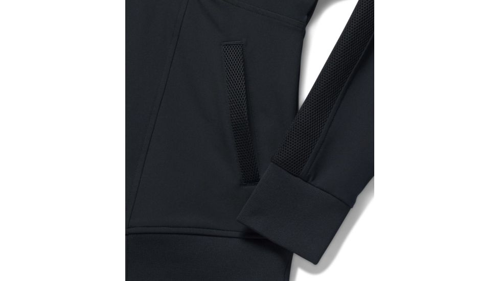 Under Armour UA Mixed Media Woven Bomber Jacket - Women's, Large, Black, 1303345001LG