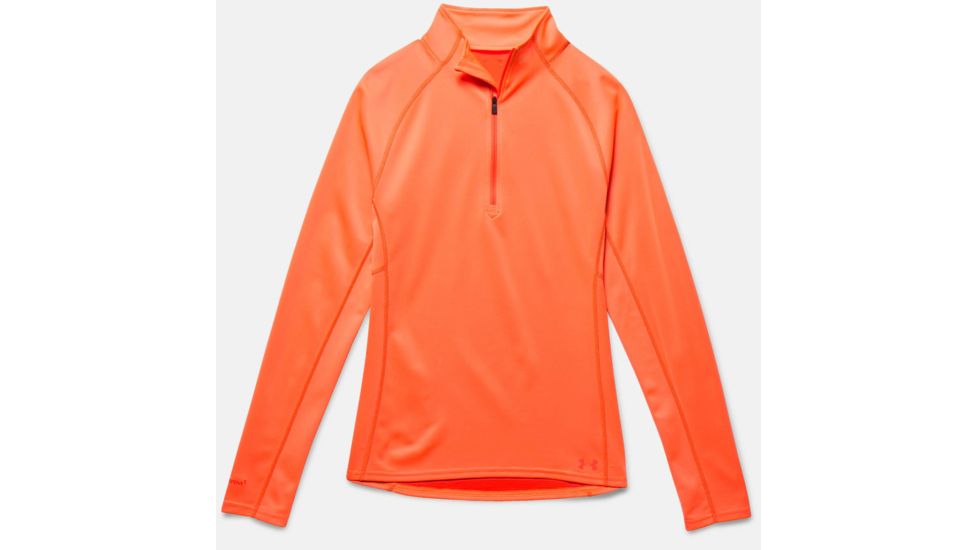 Under Armour Ymer 1/2 Zip Jacket - Women's-Citrus Blast/Bolt Orange-Small