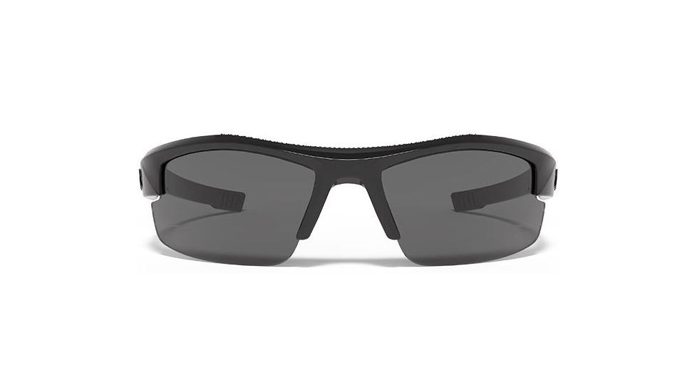Under Armour Youth Nitro L Storm Sunglasses, Shiny Black, Gray Polarized Lens U8640048-000008