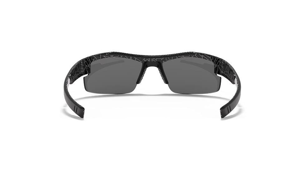 Under Armour Youth Nitro L Sunglasses, Black/Silver Frame,Gray Multiflection Lens U8600048-018801
