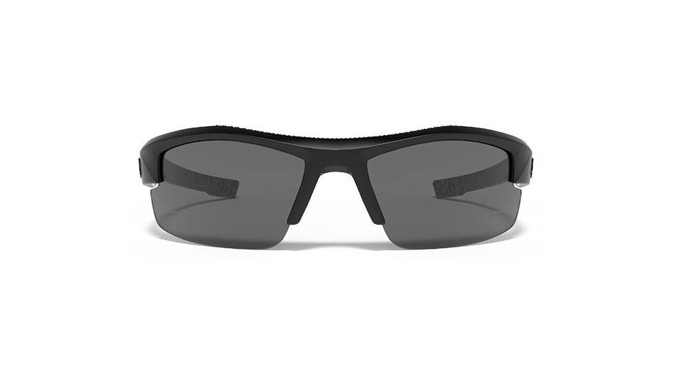 Under Armour Youth Nitro L Sunglasses, Black/Silver Frame,Gray Multiflection Lens U8600048-018801