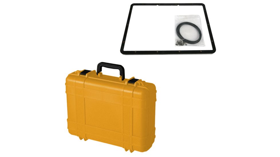 Underwater Kinetics 518 Waterproof ABS Construction Dry Case w/Panel Ring, Orange 502014