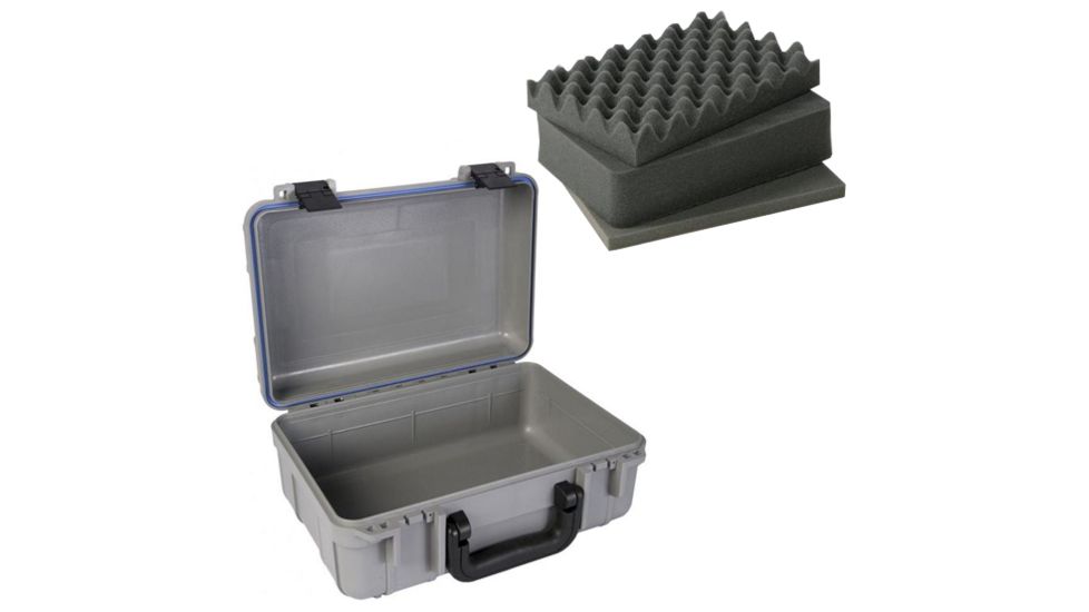 Underwater Kinetics 613 Dry Case, 13.4x8.9x5.6in Interior, Foam, Grey 501002