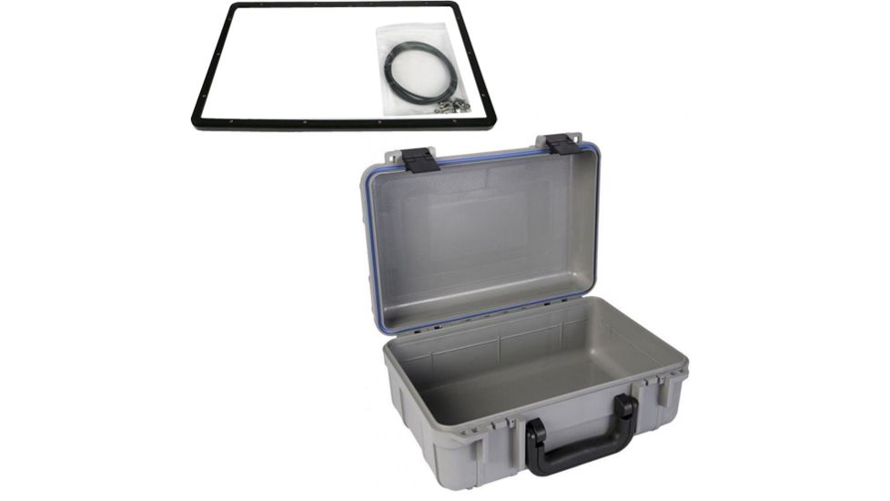 Underwater Kinetics 613 Dry Case, 13.4x8.9x5.6in Interior, Panel Ring, Grey 501012