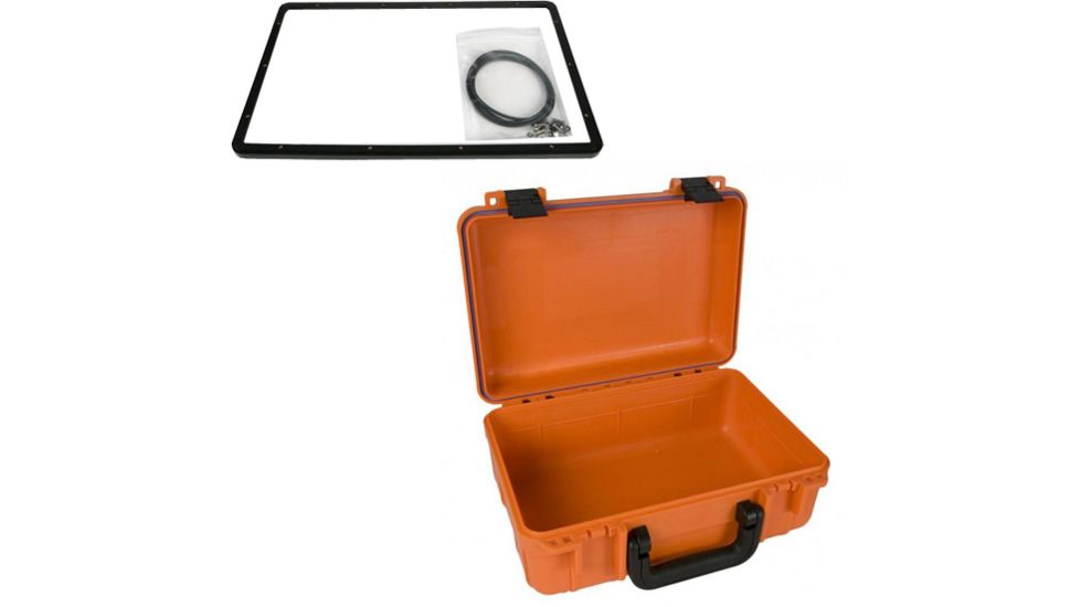 Underwater Kinetics 613 Dry Case, 13.4x8.9x5.6in Interior, Panel Ring, Orange 501016