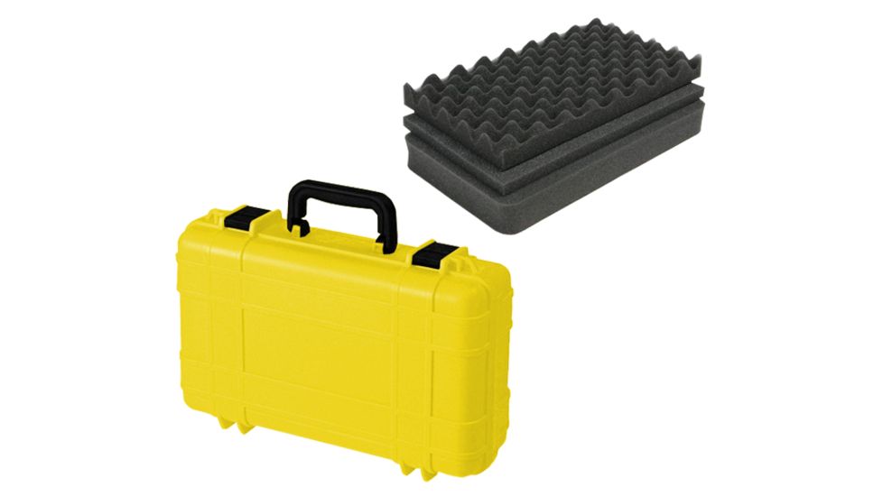 Underwater Kinetics UltraCase 416 Dry Box, 16.9x9.9x4.6in Interior, Foam, Yellow