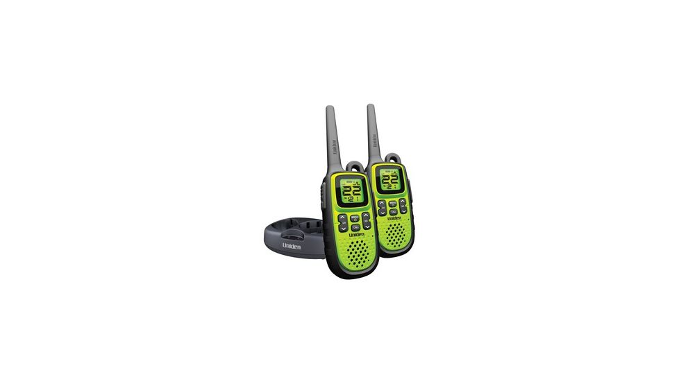 Uniden Two 28-Mile Waterproof GMRS Radios &amp; Charging Cradle GMR2838-2CK