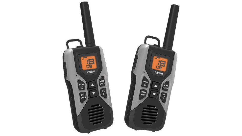 Uniden 30-Mile GMRS/FRS Radio - 2 Radios, Micro USB, headset jack, Black/Grey GMR3050-2C
