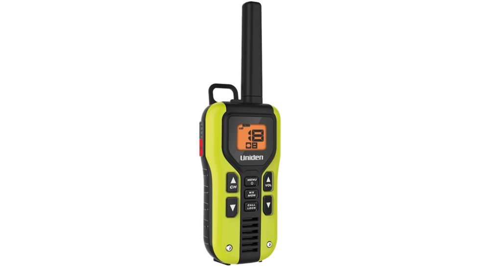 Uniden 40-Mile GMRS/FRS Radio - 2 Radios, Micro USB, Charge Cradle, Splashproof, Headset, Lime Green/Black GMR4060-2CKHS