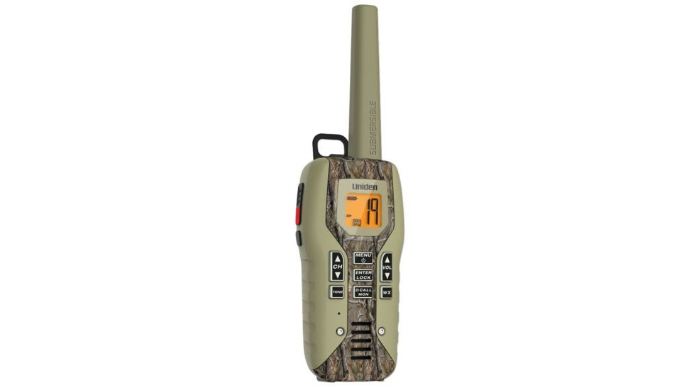 Uniden 50-Mile GMRS/FRS Radio - 2 Radios, Micro USB, Charge Cradle,TRU waterproof, Headset, Realtree Xtra/Khaki GMR5088-2CKHS