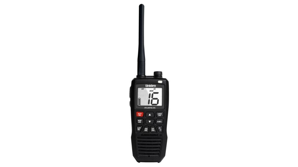 Uniden Atlantis 275 VHF Marine Radio, Black Atlantis 275