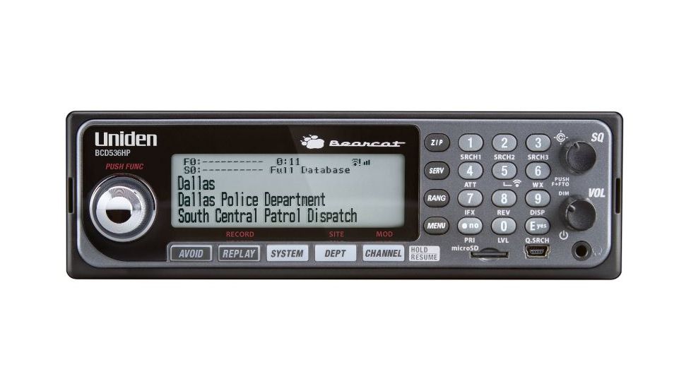 Uniden BCD536HP HomePatrol Series Scanner with Wi-Fi, Black BCD536HP