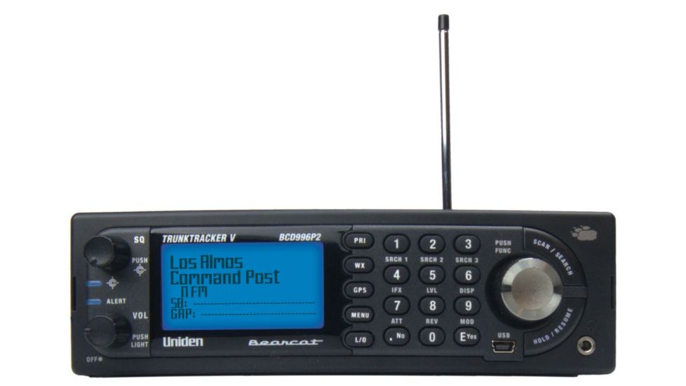 Uniden Digital Mobile TrunkTracker V Scanner, Black BCD996P2
