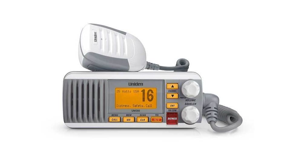 Uniden Fixed Mount Marine Radio with DSC, 25 Watt, White UM385