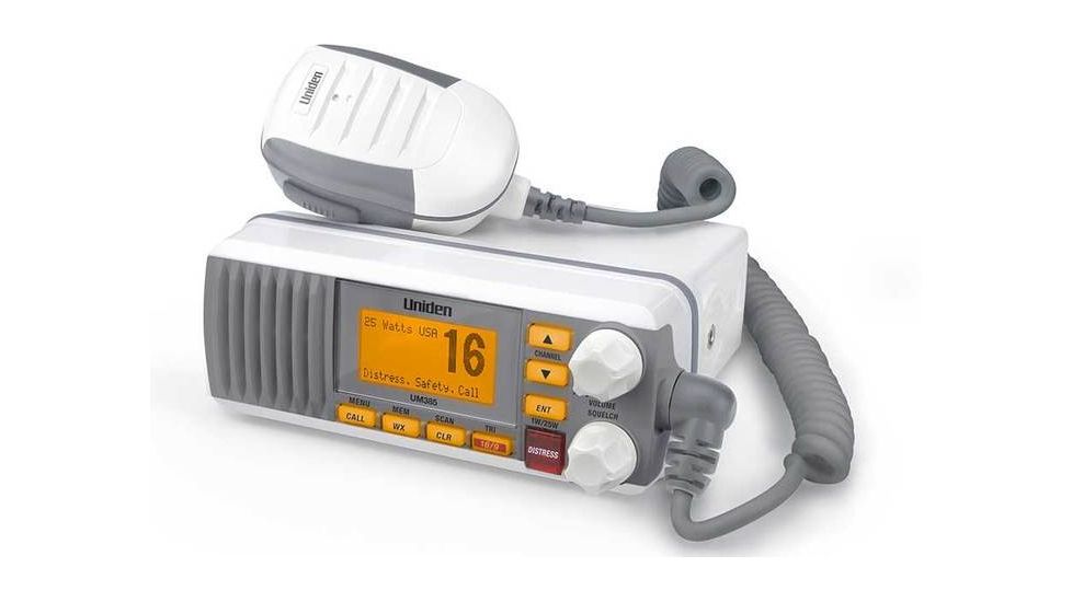 Uniden Fixed Mount Marine Radio with DSC, 25 Watt, White UM385