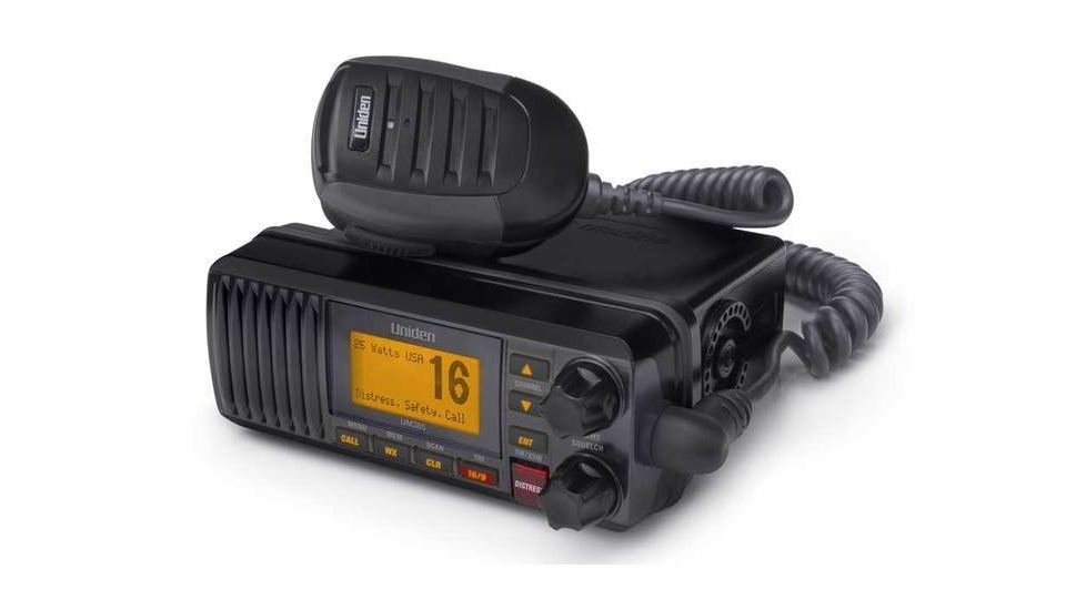 Uniden Fixed Mount Marine Radio with DSC, 25 Watt, Black UM385BK