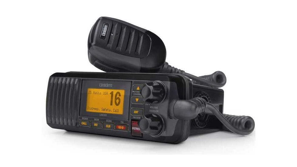 Uniden Fixed Mount Marine Radio with DSC, 25 Watt, Black UM385BK