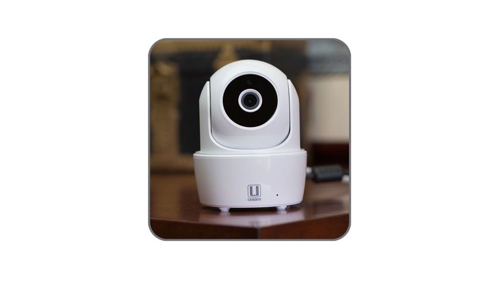 Uniden Indoor WiFi Pan/Tilt Video Surveillance Camera, White AppCam26PT