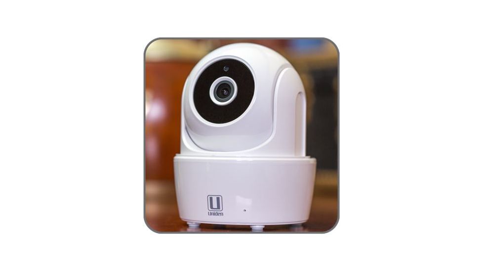 Uniden Indoor WiFi Pan/Tilt Video Surveillance Camera, White AppCam26PT