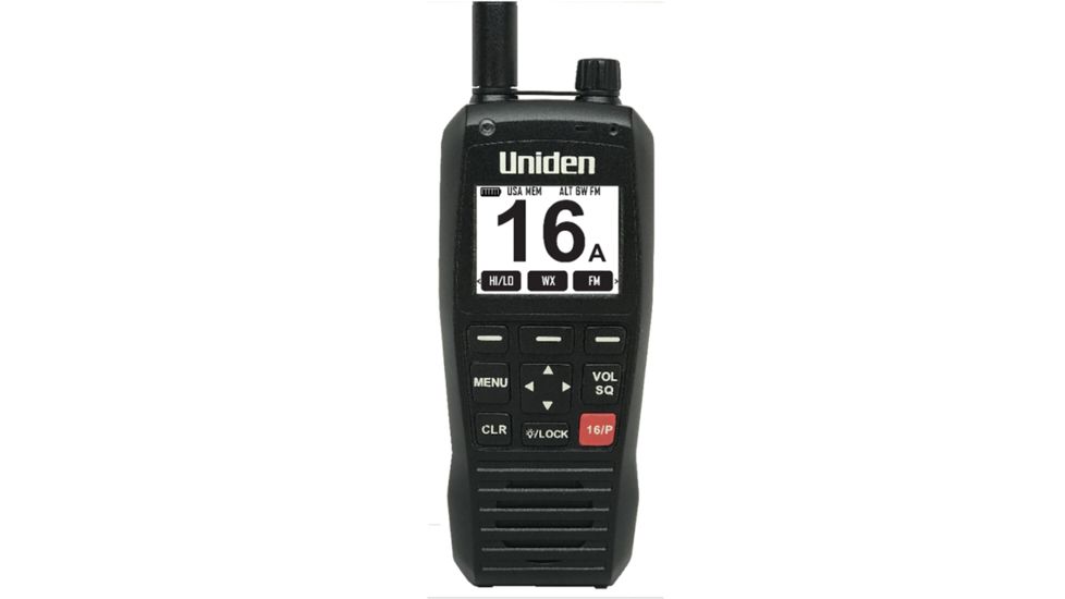 Uniden MHS130 VHF Marine Radio, Black, MHS130