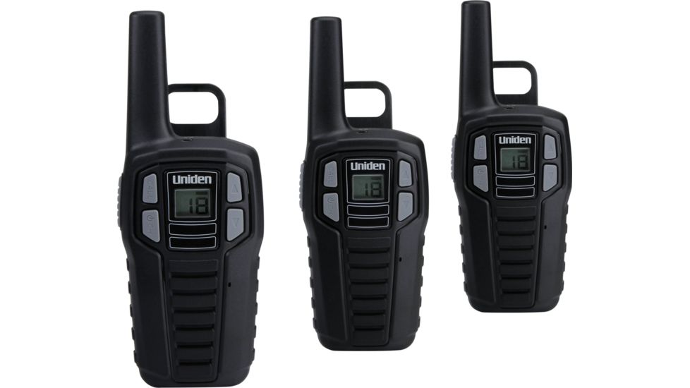 Uniden SX167 Two Way Radios, Black SX167-3CH