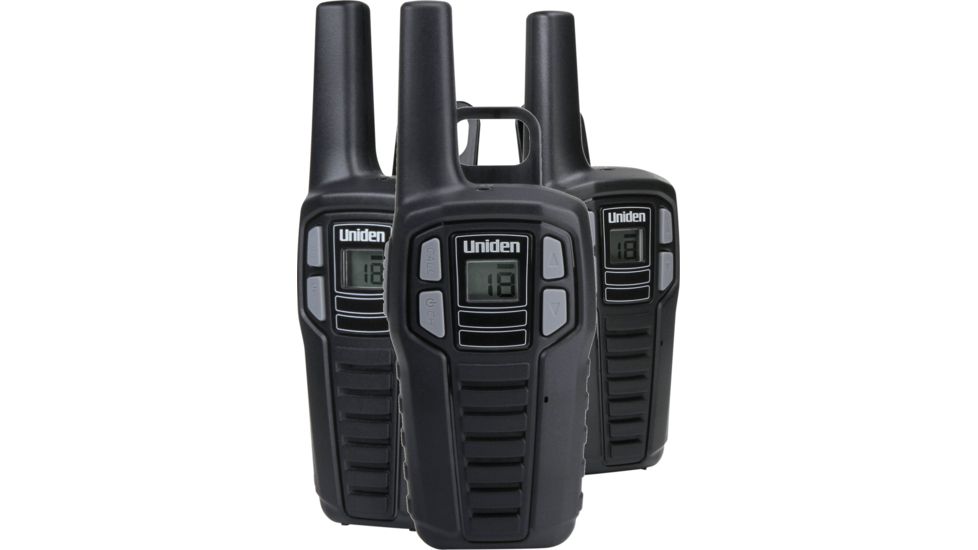 Uniden SX167 Two Way Radios, Black SX167-3CH