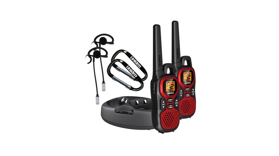 Uniden Two-Way FRS/GMRS Radios, Red/Black/Blue GMR3040-2CKHS