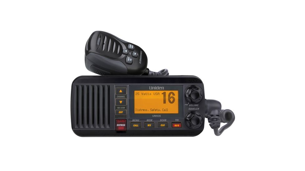 Uniden UM435 Fixed Mount VHF Radio - Black 69339