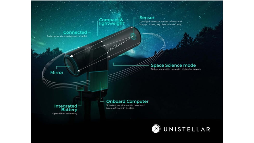 Unistellar eQuinox Smart Digital Reflector Telescope, Silver, EQUINOX