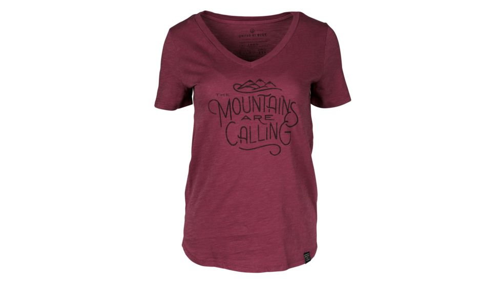 United By Blue And I Must Go Graphic Tee - Women's-Oxblood-Small