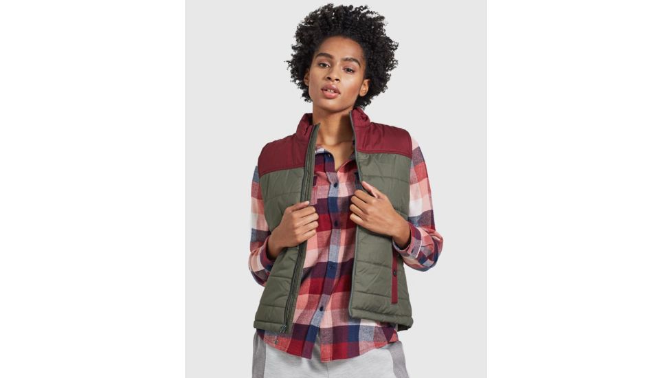 United By Blue Bison Puffer Vest - Womens, Dark Olive, Small, 204-005-06224