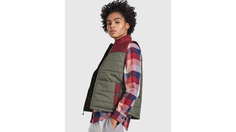 United By Blue Bison Puffer Vest - Womens, Dark Olive, Small, 204-005-06224