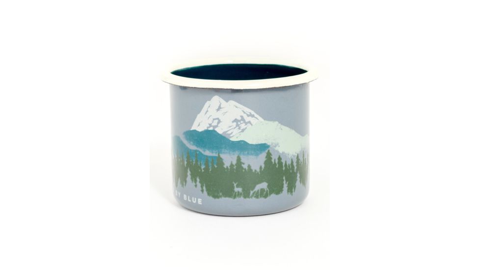 United By Blue Deer Enamel Steel Mug, Grey, 12 OZ, 707-042-02213