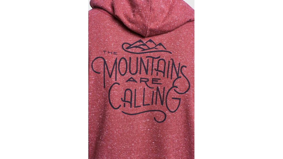 United By Blue Mountains Are Calling Graphic Hoodie - Mens, Plum, Small, 101-096-11524