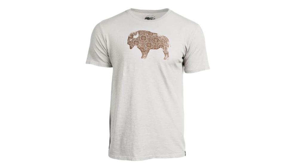 United By Blue Short Sleeve Wild Bison Tee - Men's, Grey, Medium, 73M-1WB-GY3
