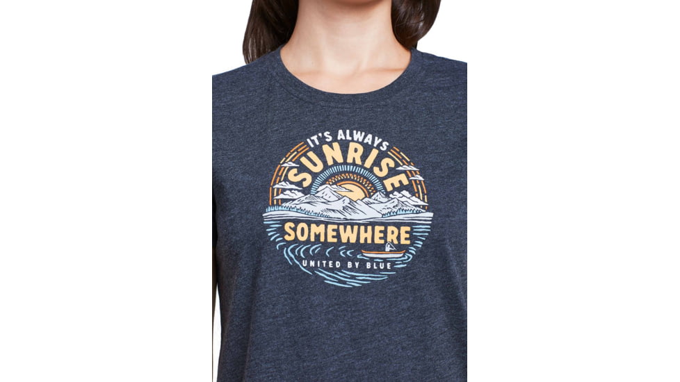 United By Blue Sunrise Somewhere Short Sleeve 55/45 Graphic Tee - Womens, Mountain Ash, Medium, 201-072-03225